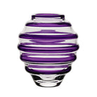 William Yeoward Circe Mini Vase Amethyst in Amethyst, handmade crystal, on a white background