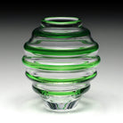 William Yeoward Circe Mini Vase Green in Green, handmade crystal, detail view