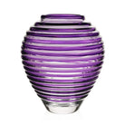 William Yeoward Circe Vase Amethyst 11" / 28cm in Amethyst, handmade crystal, on a white background