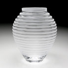 William Yeoward Circe Vase Frost 16" / 40.5cm in White, handmade crystal, detail view