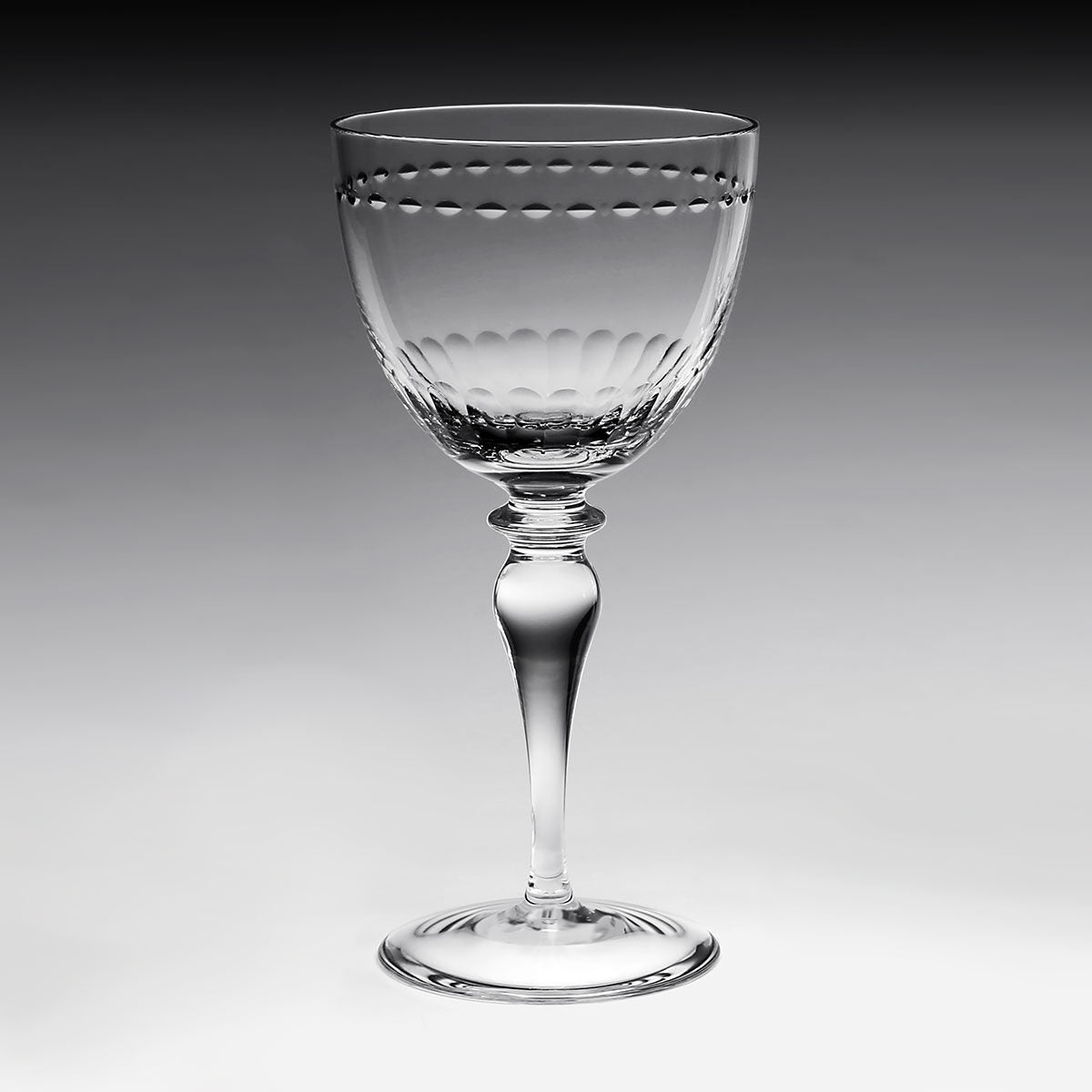 William Yeoward Claire Goblet, handmade crystal, detail view