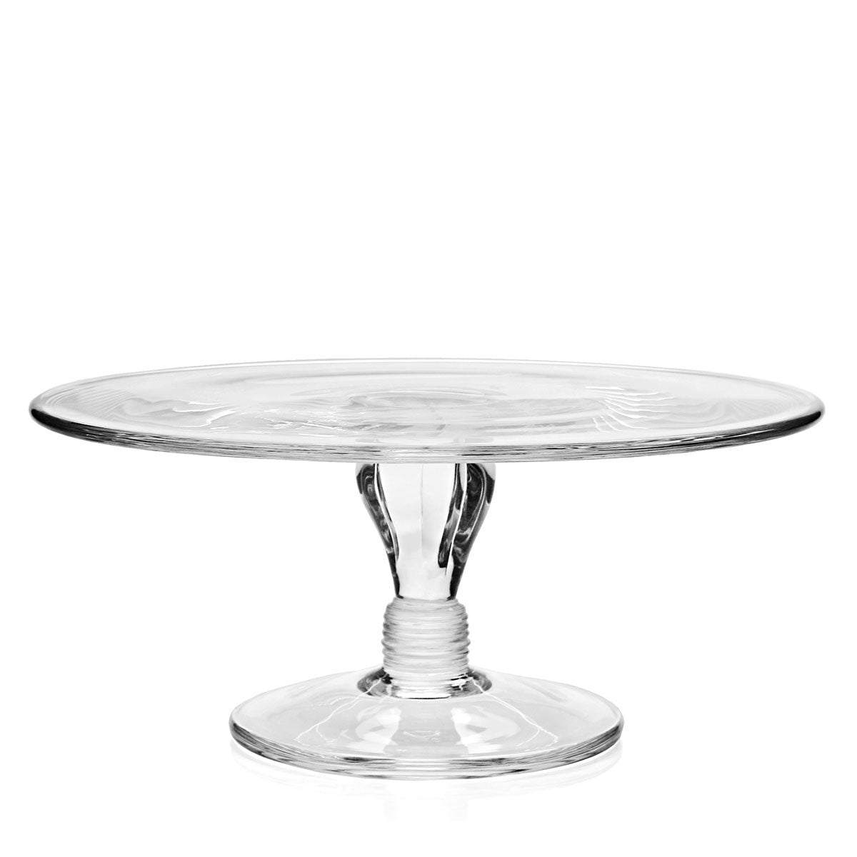 William Yeoward Classic Cake Stand, handmade crystal, on a white background