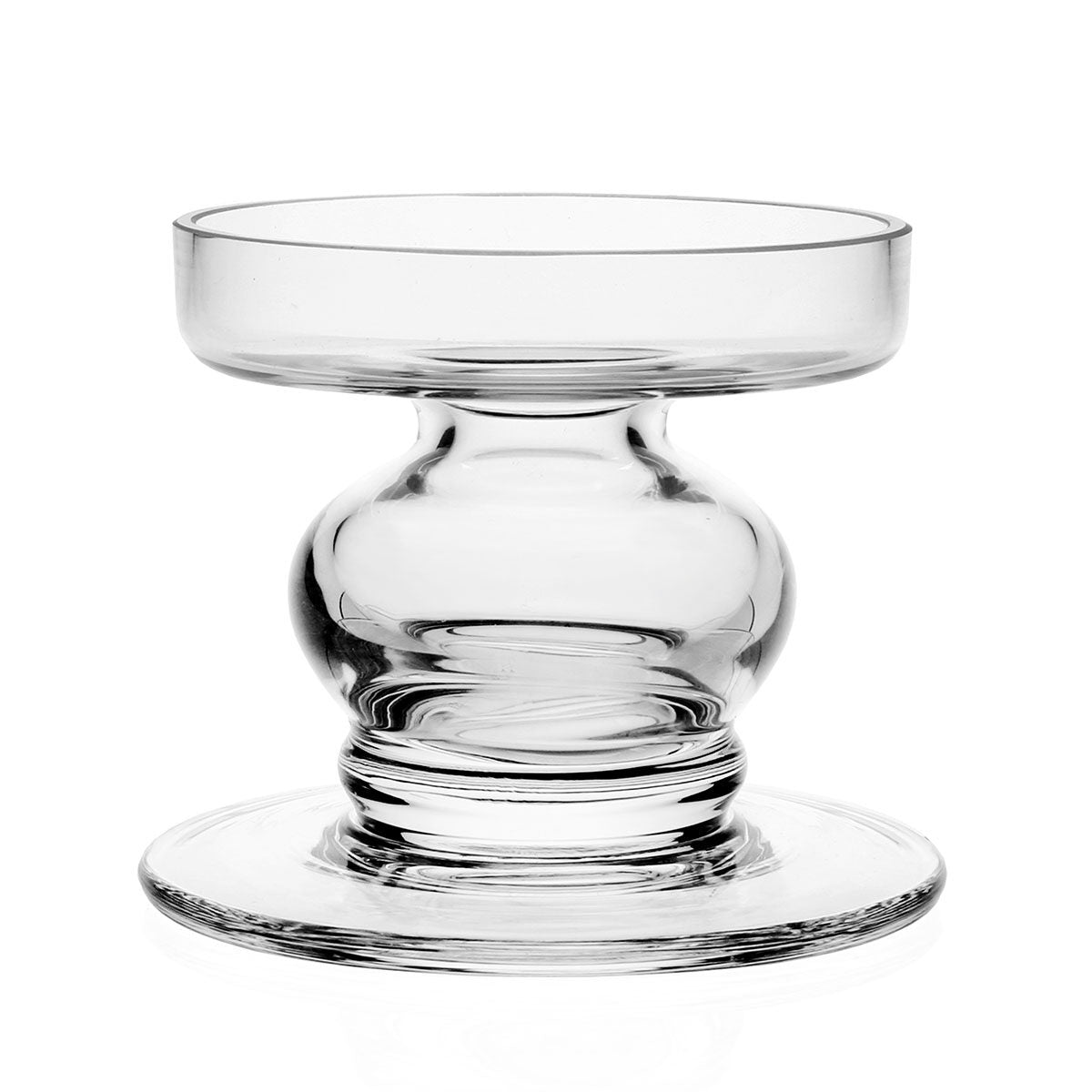 William Yeoward Classic Candleholder Large, handmade crystal, on a white background