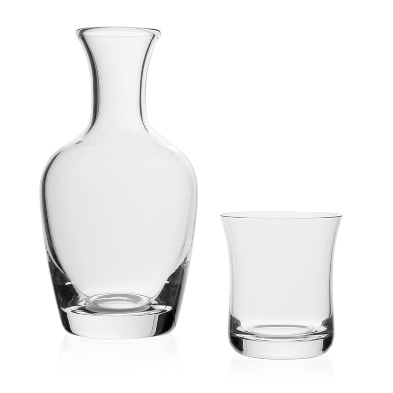 William Yeoward Classic Carafe & Tumbler Set, handmade crystal, on a white background