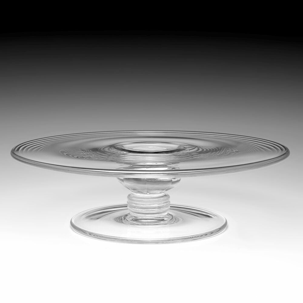 William Yeoward Classic Cheese Platter, handmade crystal, detail view