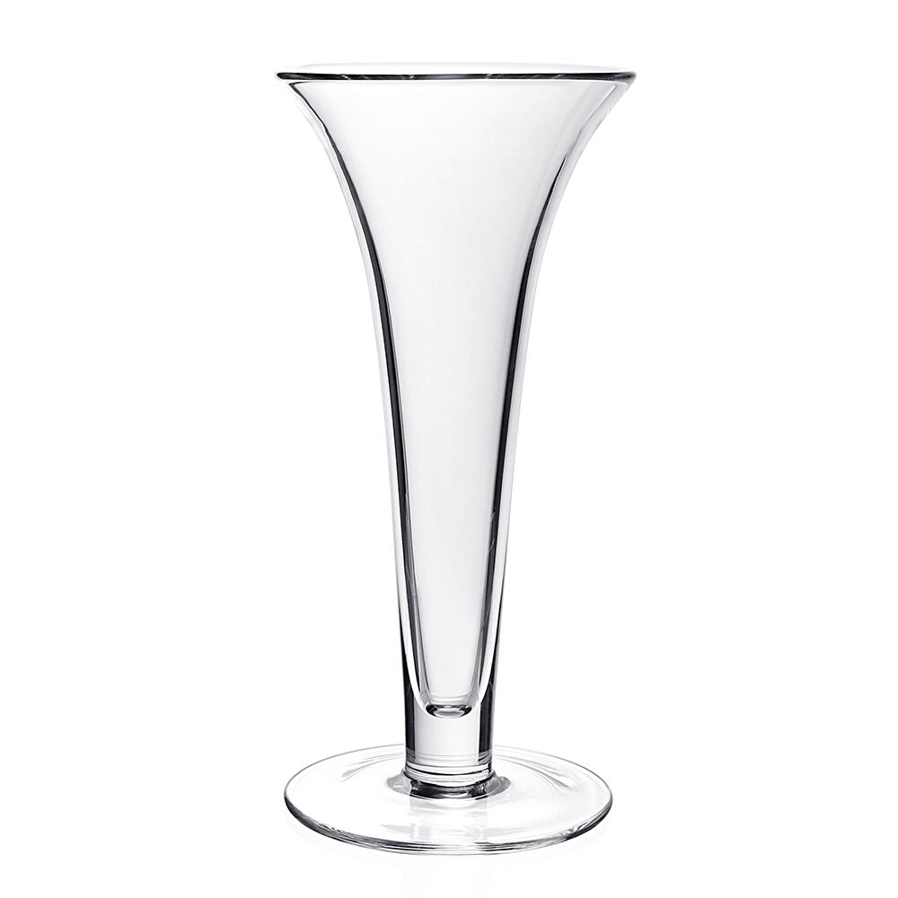 William Yeoward Classic Flower Vase 11¾" / 30cm, handmade crystal, on a white background