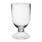 William Yeoward Classic Footed Hurricane 11" / 28cm with Candle, handmade crystal, detail view