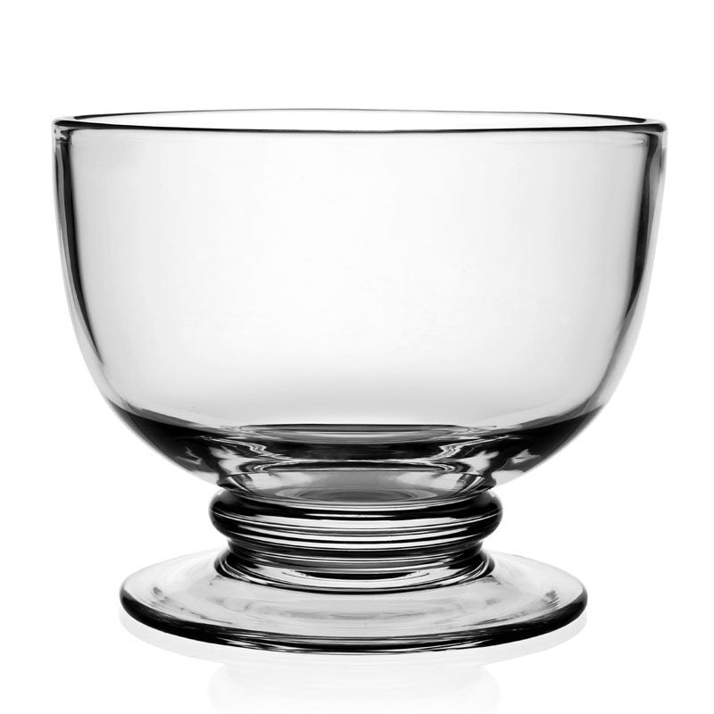 William Yeoward Classic Footed Serving Bowl, handmade crystal, on a white background