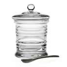 William Yeoward Classic Honey Jar, handmade crystal, on a white background