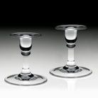 William Yeoward Classic Pair of Candlesticks 5" / 127mm, handmade crystal, detail view