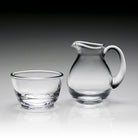 William Yeoward Classic Sugar & Cream Set, handmade crystal, detail view