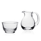William Yeoward Classic Sugar & Cream Set, handmade crystal, on a white background