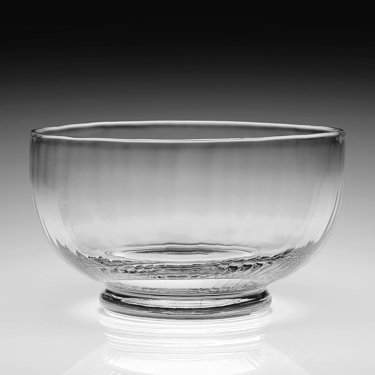 William Yeoward Corinne Bowl 8½" / 21.5cm, handmade crystal, detail view