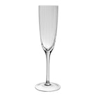 William Yeoward Corinne Champagne Flute, handmade crystal, on a white background
