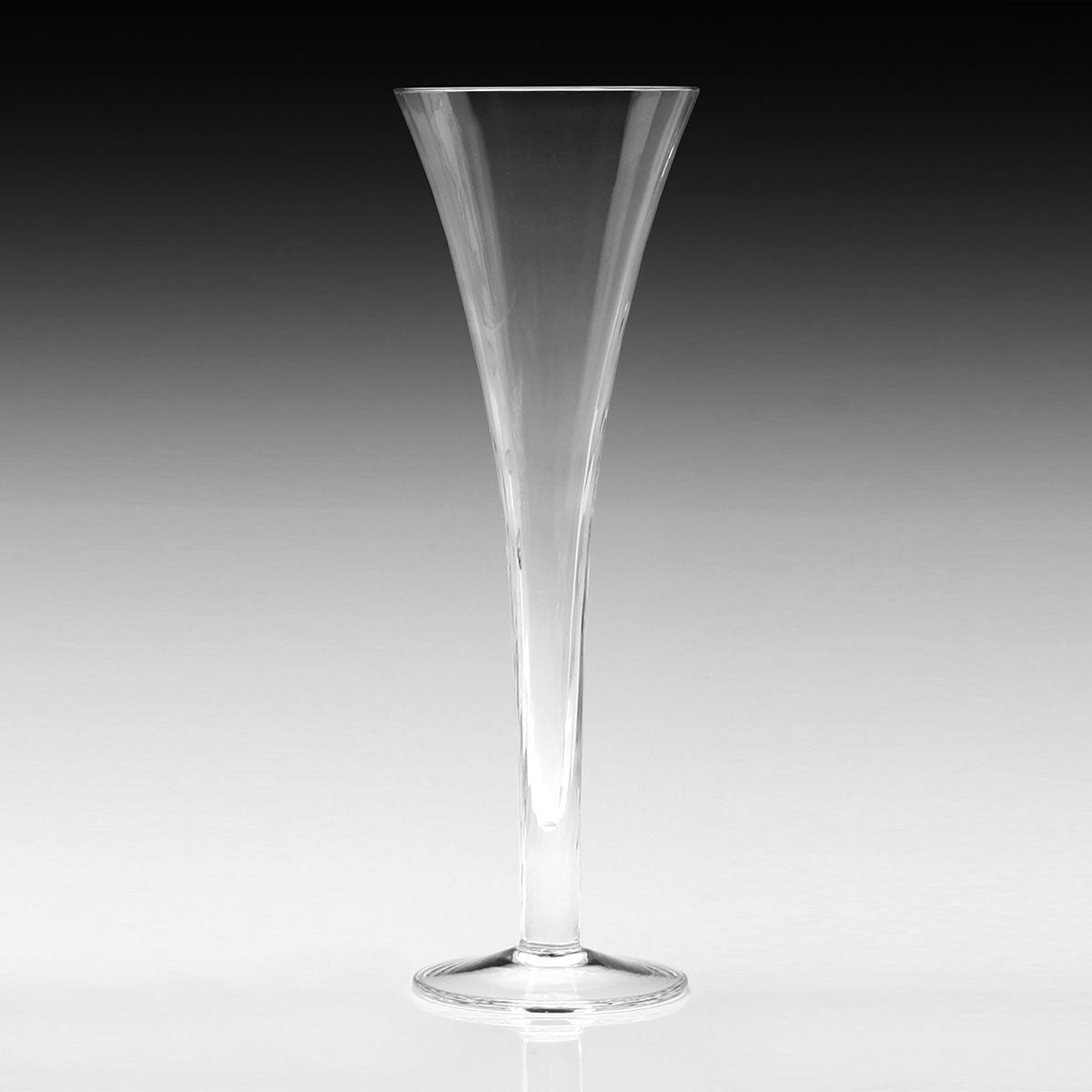 William Yeoward Corinne Champagne Flute Hollow Stem, handmade crystal, detail view
