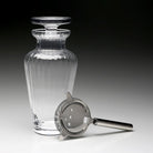 William Yeoward Corinne Cocktail Shaker with Strainer, handmade crystal, detail view