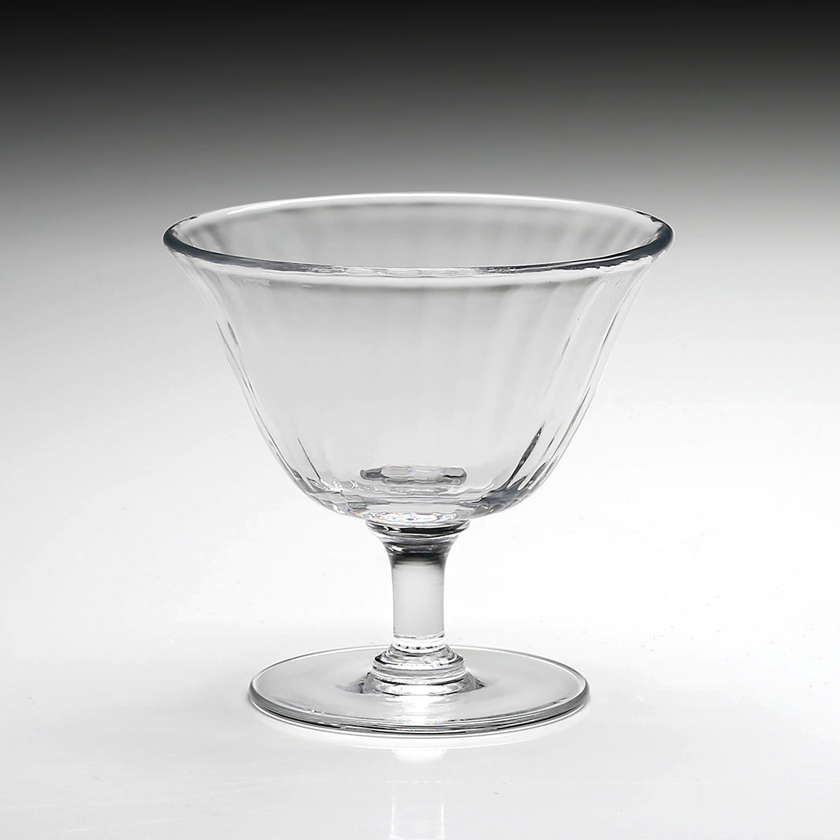 William Yeoward Corinne Footed Seafood / Dessert Dish, handmade crystal, detail view
