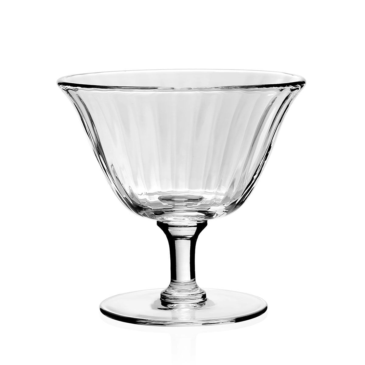 William Yeoward Corinne Footed Seafood / Dessert Dish, handmade crystal, on a white background