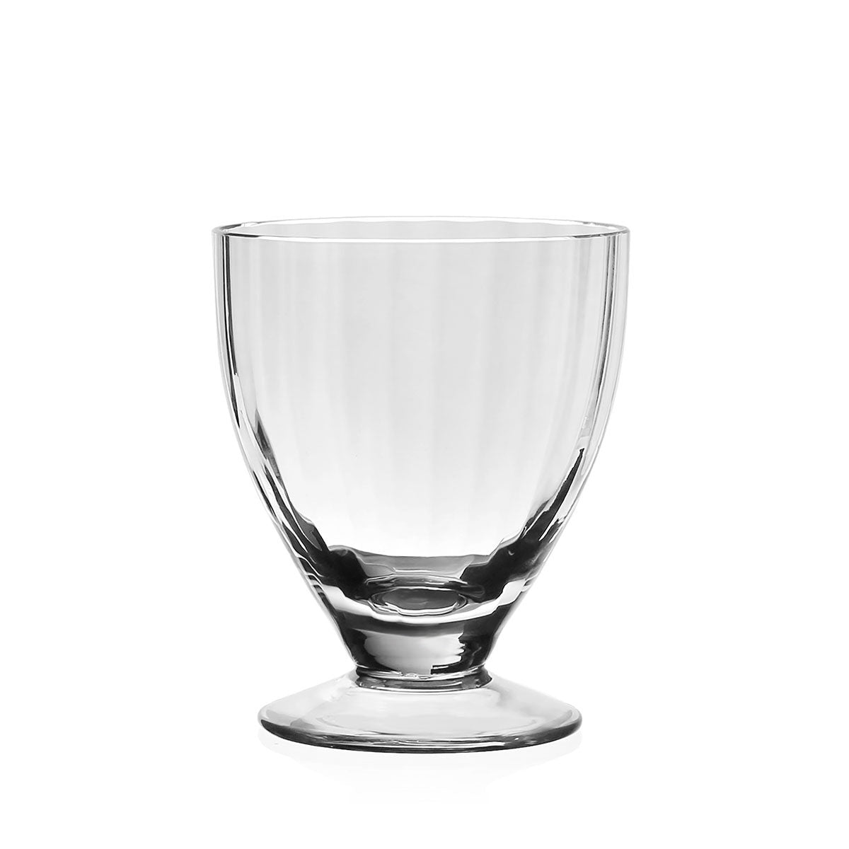 William Yeoward Corinne Footed Sorbet /Ice Cream Cup, handmade crystal, on a white background