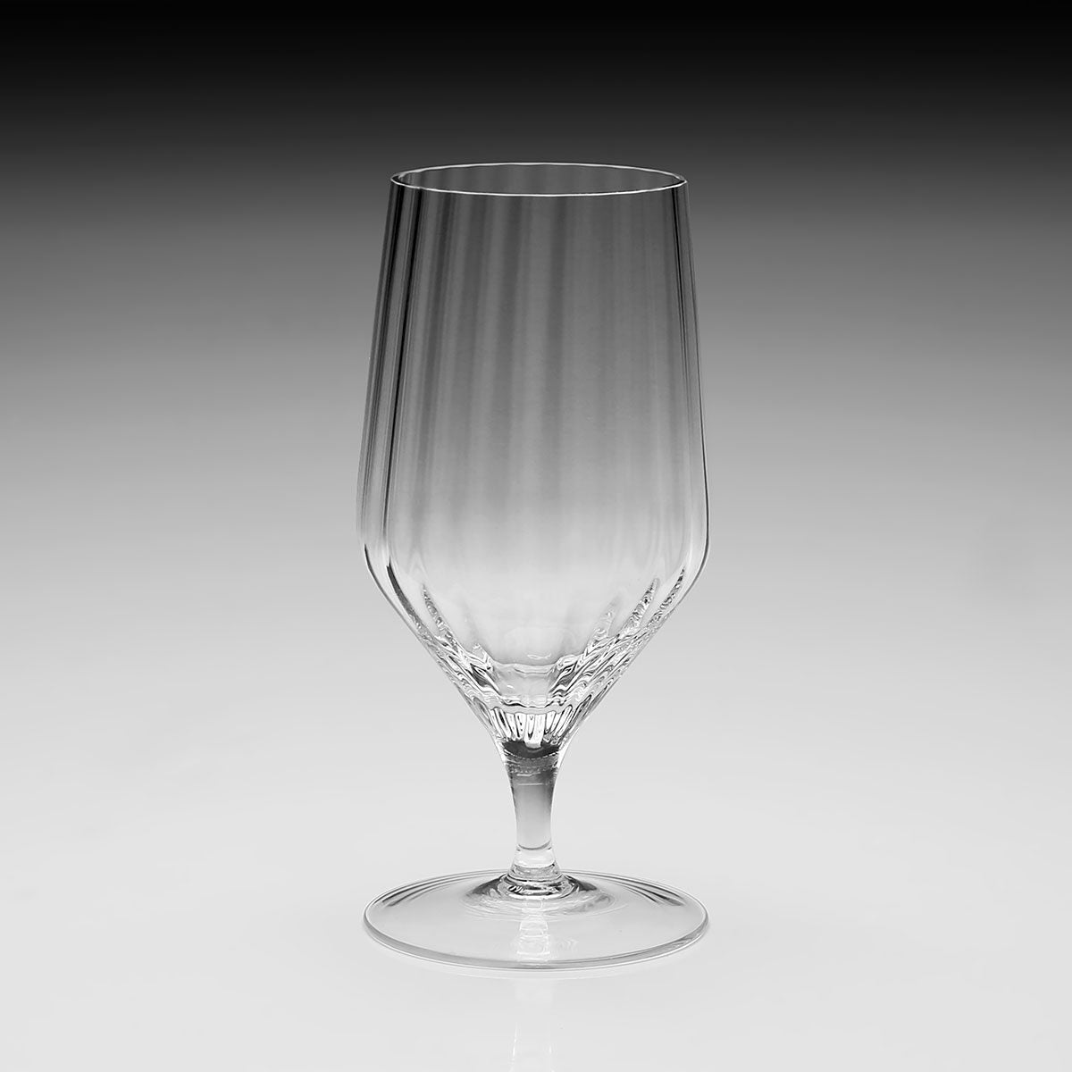 William Yeoward Corinne Footed Water / Beer Glass, handmade crystal, detail view