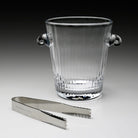 William Yeoward Corinne Ice Bucket with Tongs, handmade crystal, detail view