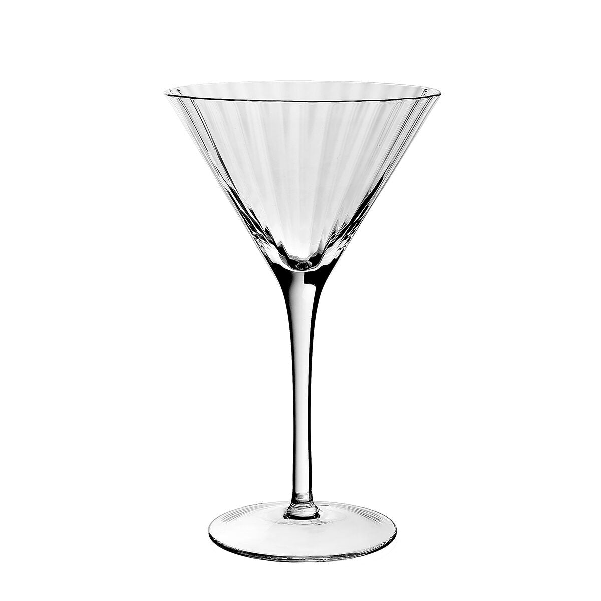 William Yeoward Corinne Martini, handmade crystal, on a white background