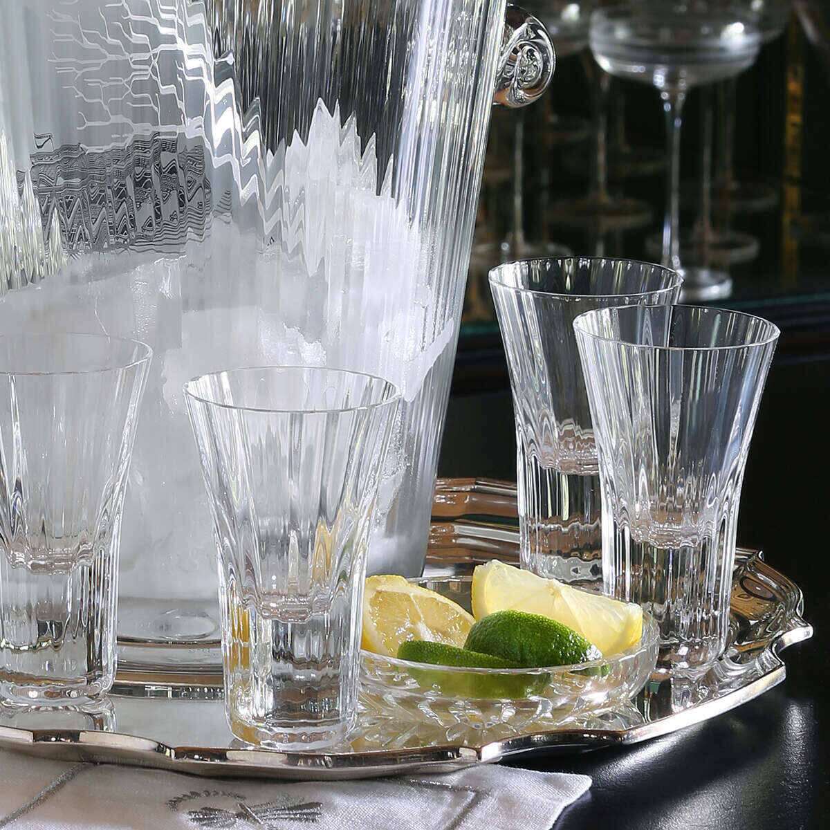 William Yeoward Corinne Set of 4 shot Tumblers, handmade crystal, detail view