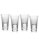 William Yeoward Corinne Set of 4 shot Tumblers, handmade crystal, on a white background