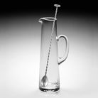 William Yeoward Corinne Tall Cocktail Jug & Spoon, handmade crystal, detail view