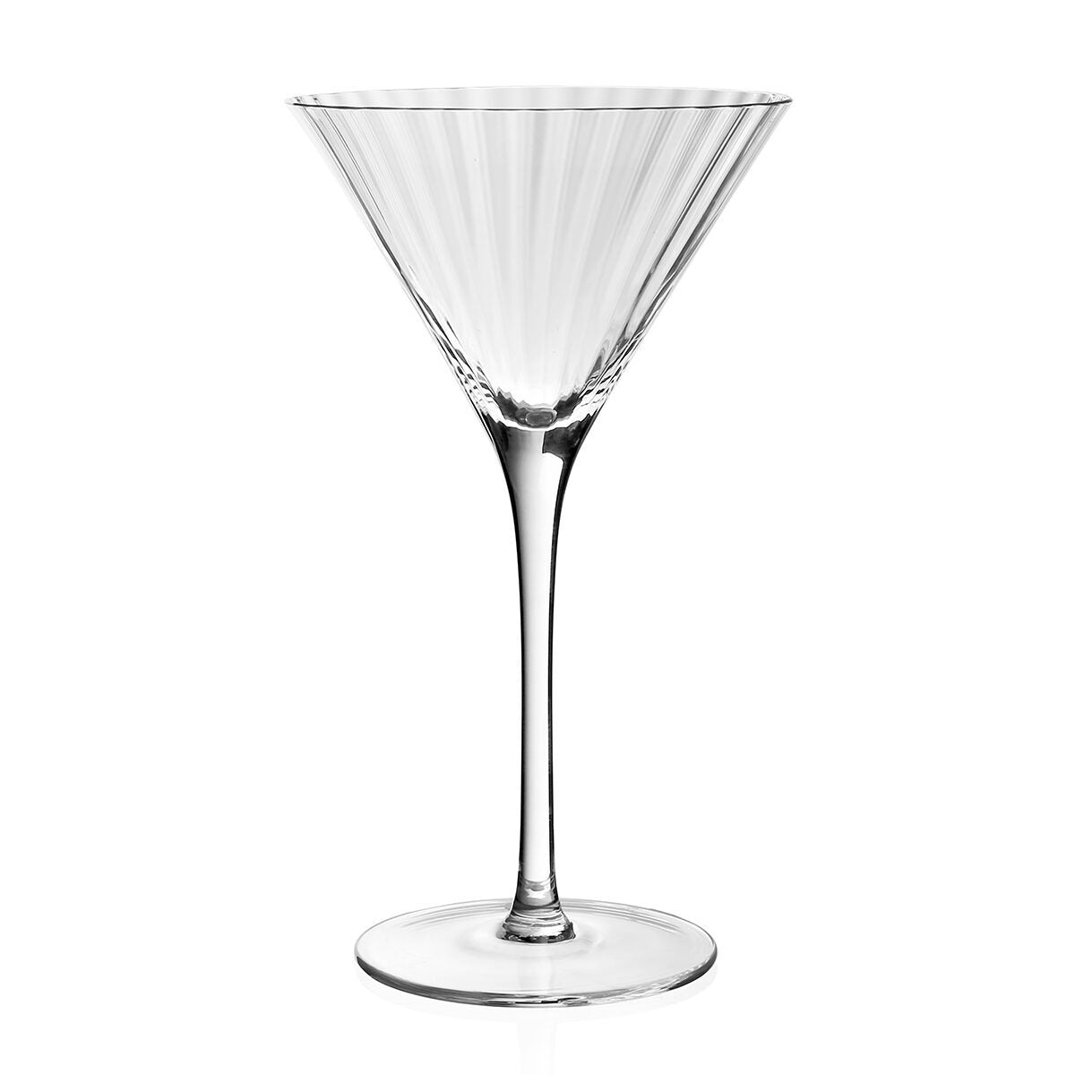 William Yeoward Corinne Tall Martini, handmade crystal, on a white background