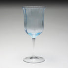 William Yeoward Corinne Water Goblet Blue in Blue, handmade crystal, detail view
