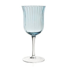 William Yeoward Corinne Water Goblet Blue in Blue, handmade crystal, on a white background