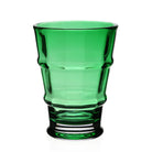 William Yeoward Cotswold Vase 9½" / 240mm Apple Green in Apple Green, handmade crystal, on a white background