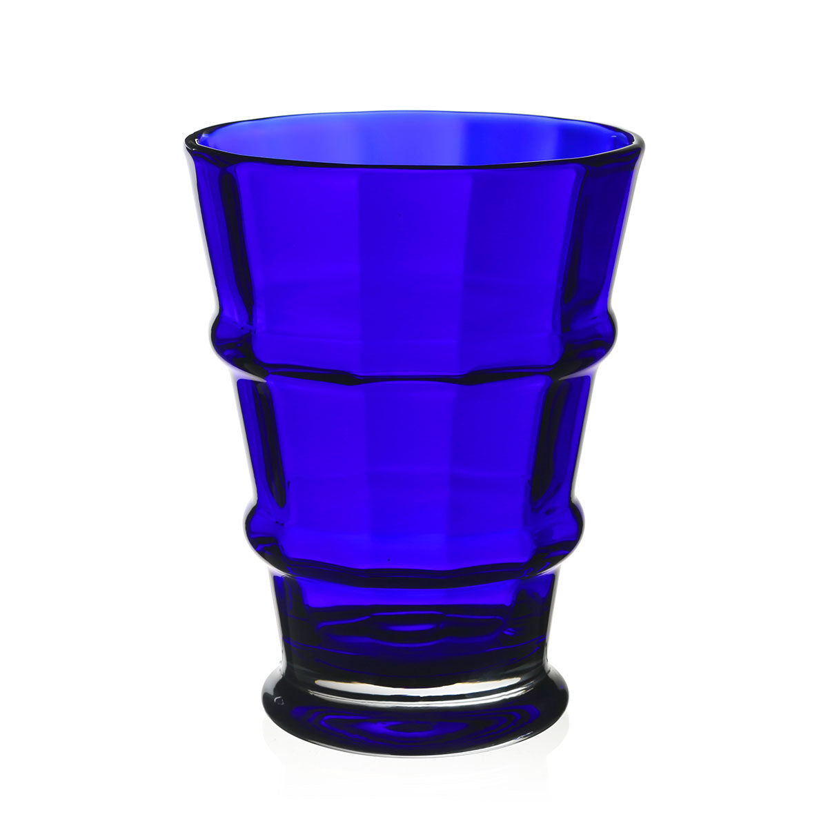 William Yeoward Cotswold Vase 9½" / 240mm Sky Blue in Sky Blue, handmade crystal, on a white background