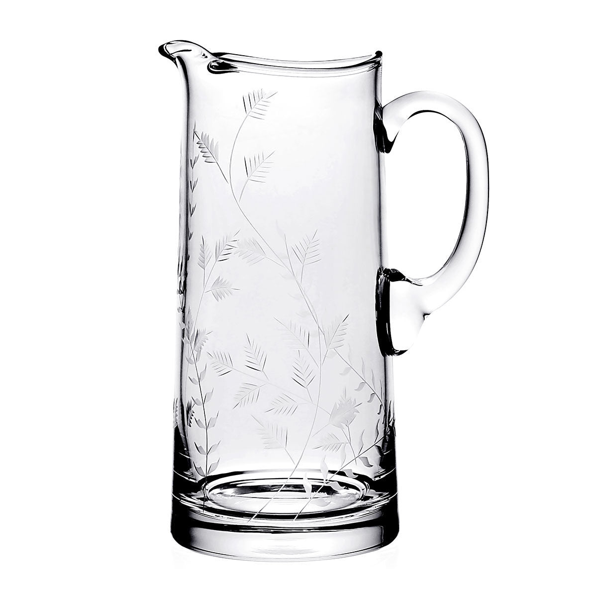 William Yeoward Daisy B Pitcher 3 Pint, handmade crystal, on a white background