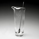William Yeoward Daisy B Tall Cocktail Mixer & Spoon, handmade crystal, detail view