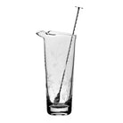 William Yeoward Daisy B Tall Cocktail Mixer & Spoon, handmade crystal, on a white background