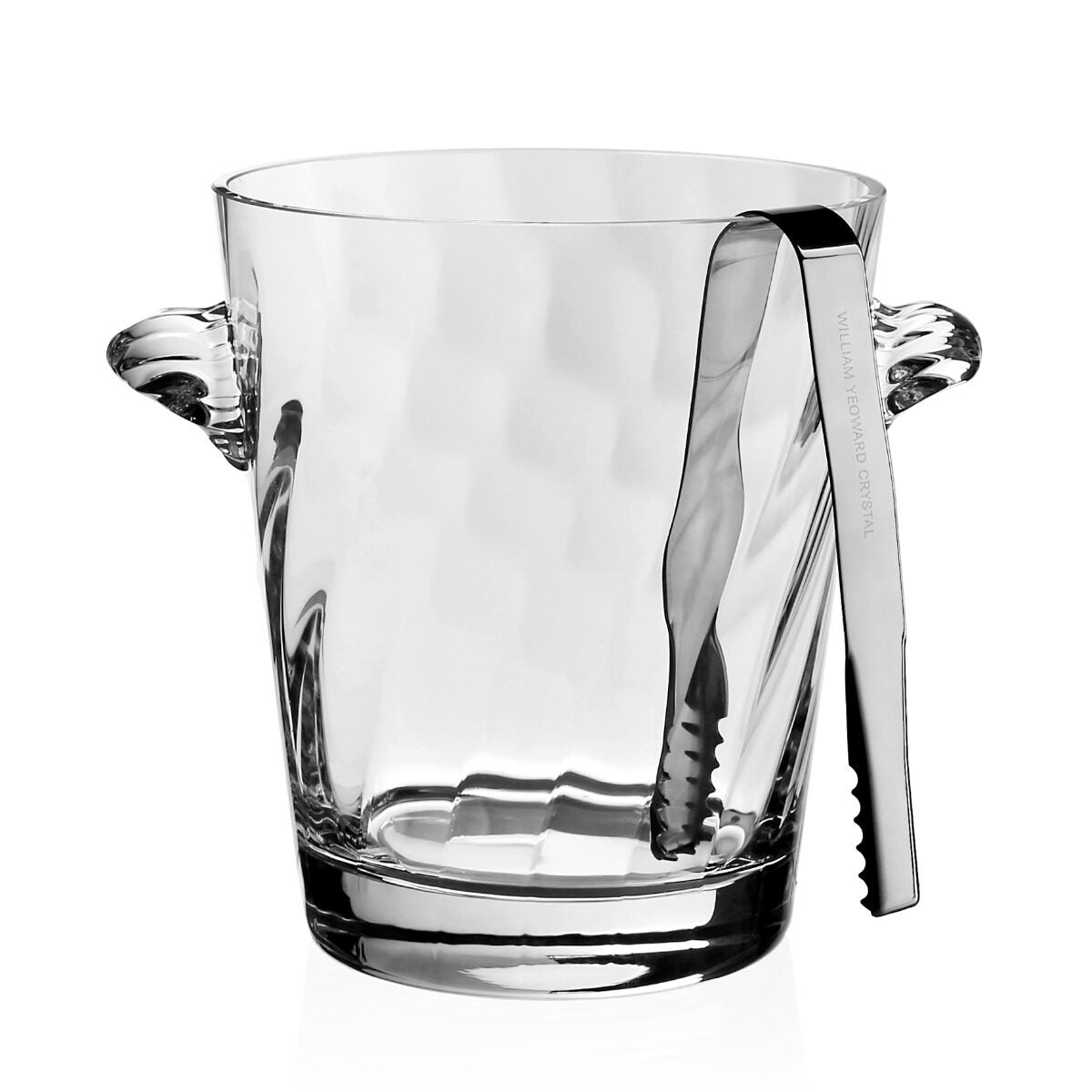 William Yeoward Dakota Ice Bucket, handmade crystal, on a white background