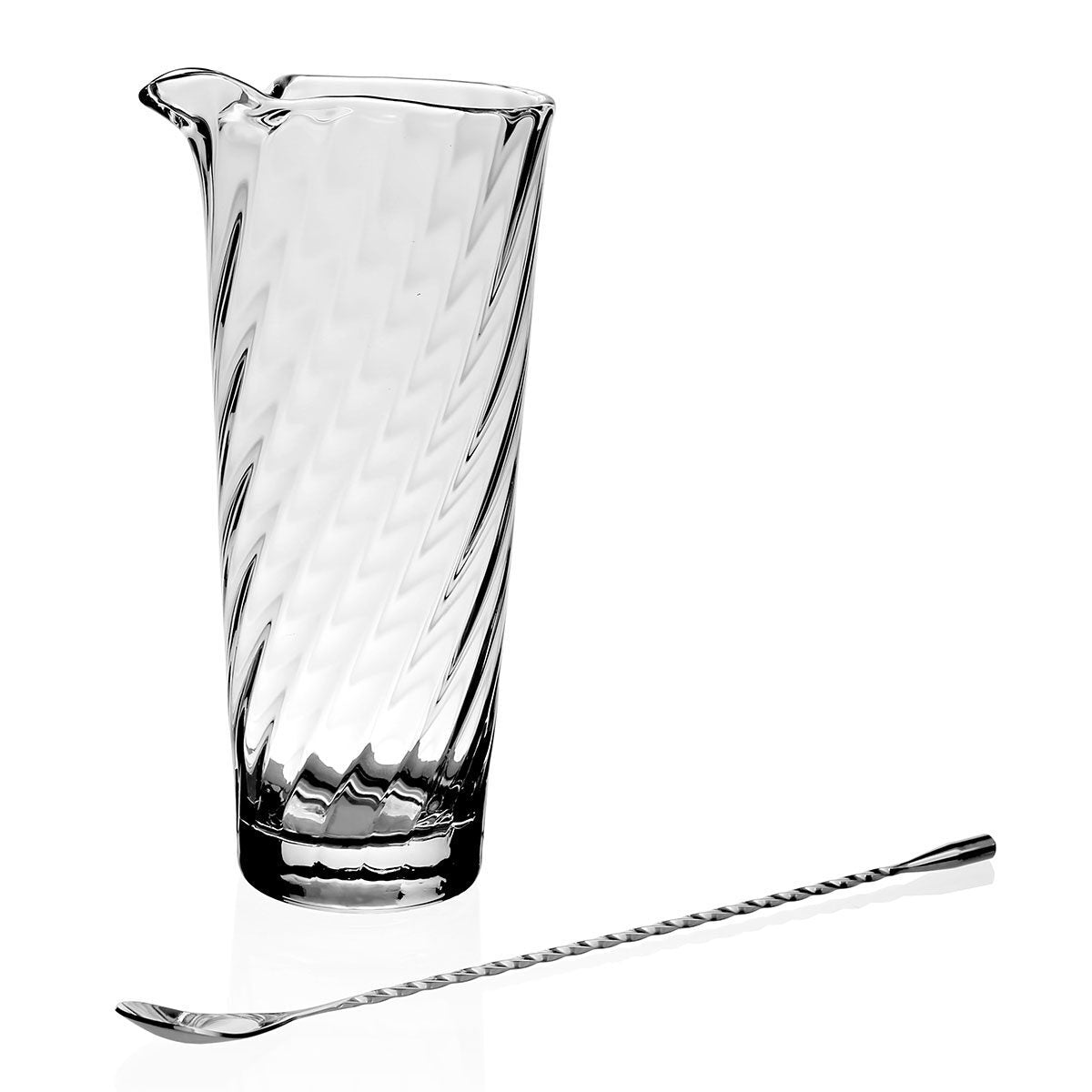 William Yeoward Dakota Martini Mixer & Stirrer, handmade crystal, detail view