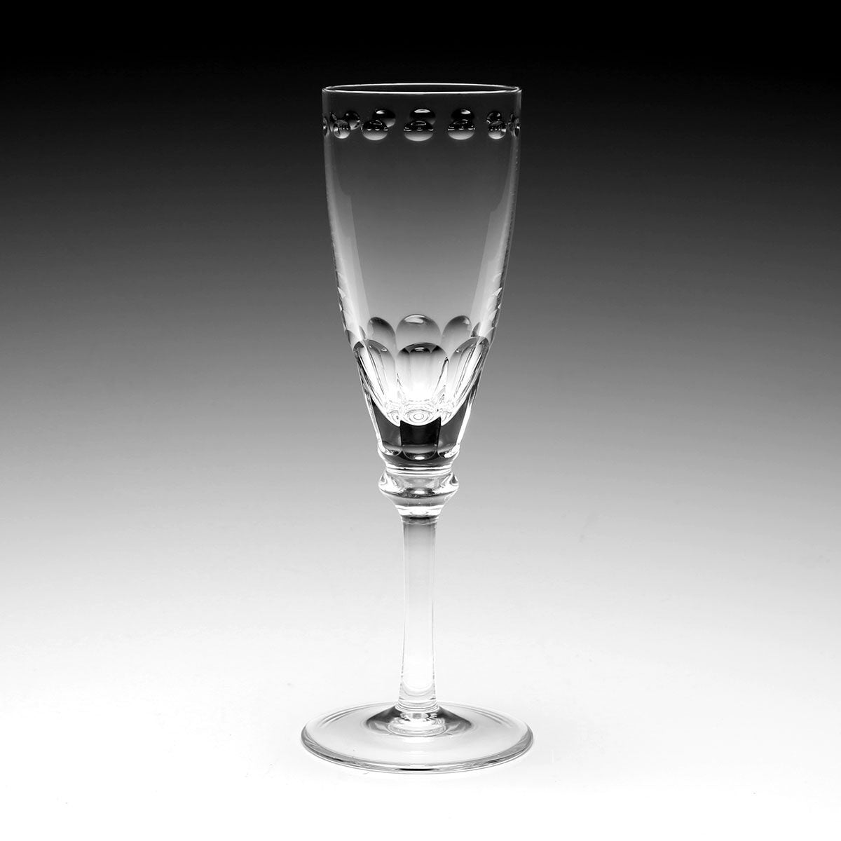 William Yeoward Eliza Champagne Flute, handmade crystal, detail view