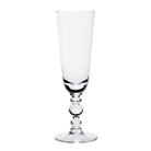 William Yeoward Fanny Champagne Flute, handmade crystal, on a white background