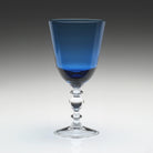 William Yeoward Fanny Goblet Blue in Blue, handmade crystal, detail view