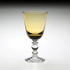 William Yeoward Fanny Goblet Amber in Amber, handmade crystal, detail view