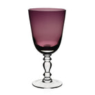 William Yeoward Fanny Goblet Amethyst in Amethyst, handmade crystal, on a white background