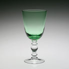 William Yeoward Fanny Goblet Apple Green in Apple Green, handmade crystal, detail view