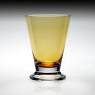 William Yeoward Fanny Old Fashioned Tumbler Amber in Amber, handmade crystal, detail view