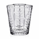 William Yeoward Fern Champagne Bucket with Bottle Holder 9" / 230mm, handmade crystal, on a white background
