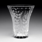 William Yeoward Fern Flower Vase 8" / 200mm, handmade crystal, detail view