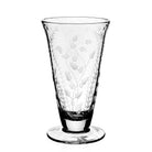 William Yeoward Fern Footed Flower Vase 10" / 25.5cm, handmade crystal, on a white background
