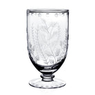 William Yeoward Fern Footed Flower Vase 7½" / 186mm, handmade crystal, on a white background
